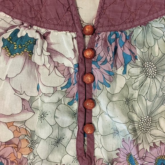 Kimchi & Blue Floral Boho top - Picture 4 of 8